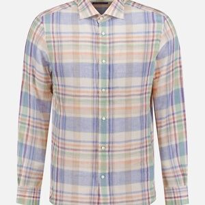 RALPH LAUREN PURPLE LABEL Plaid Aston Long Sleeve Sport Shirt $495 size XL(52)